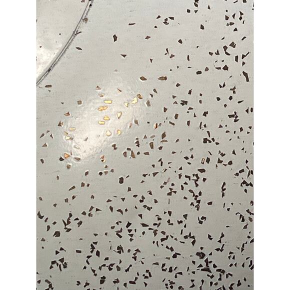 Vtg Christmas Tree Stand Holder Gibbs Safe-T-Tree Mid Century Cream Gold Enamel - Picture 2 of 11